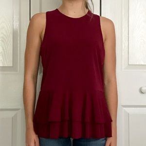 Maroon Business Tank